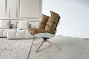 Poltrona Husk in pelle marrone (Offerta Expo) B&B Italia - 6 2