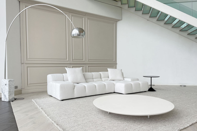 Divano Tufty-Time in tessuto bianco (Offerta Expo) B&B Italia - 2