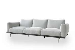 Happy Jack Light Grey Fabric Sofa (Expo Offer) Poltrona Frau - 7