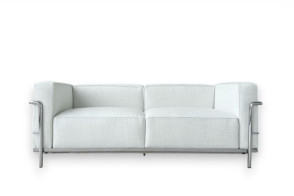 LC3 Fauteuil Grand Confort, Grand Modèle White Sofa (Expo Offer) Cassina - 6