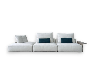 Westside Soft Ivory Fabric Sofa (Expo Offer) Poliform - 8