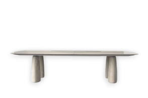 Monolith Travertine Table (Expo Offer) Poliform - 8