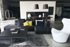 Divano Bend in tessuto antracite (Offerta Expo) B&B Italia - 5 2