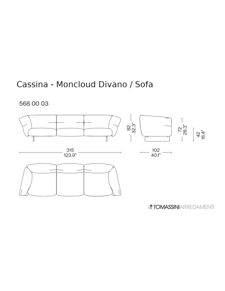 Divano Moncloud (Offerta Expo) Cassina - 6