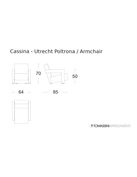 Poltrona Utrecht - versione rossa (Offerta Expo) Cassina - 7