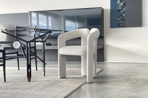Sedia Dudet in tessuto bianco (Offerta Expo) Cassina - 1 2