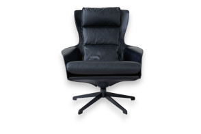 Poltrona Cab Lounge in pelle nera (Offerta Expo) Cassina - 7